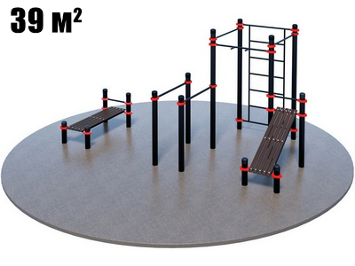 Оборудование для воркаута для коттеджа 1-3 (Ø7 м)