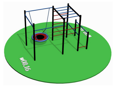 Спорткомплекс для улицы Workout w08.16 с гнездом