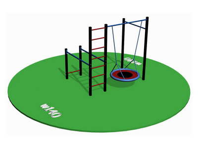 Спорткомплекс для улицы Workout w140 с гнездом