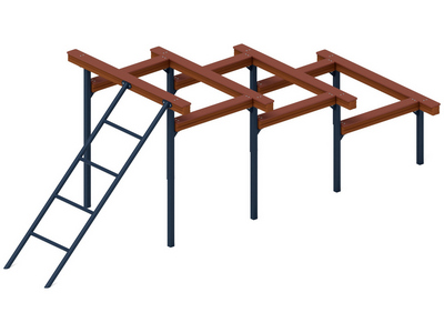 Уличная полоса препятствий Штурм руин