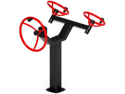 Уличный тренажёр Рули Тренировка 10 (положение сидя)