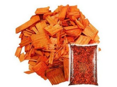 Щепа декоративная оранжевая