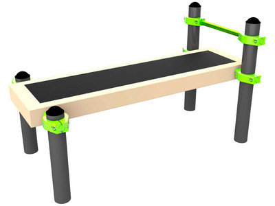 Скамья гимнастическая горизонтальная для поднимания туловища из положения лежа на спине W234 GTO