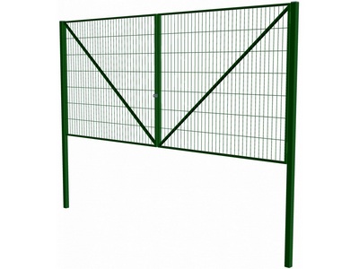 Ворота распашные УНИВЕРСАЛ с сетчатым заполнением, Ш4000мм