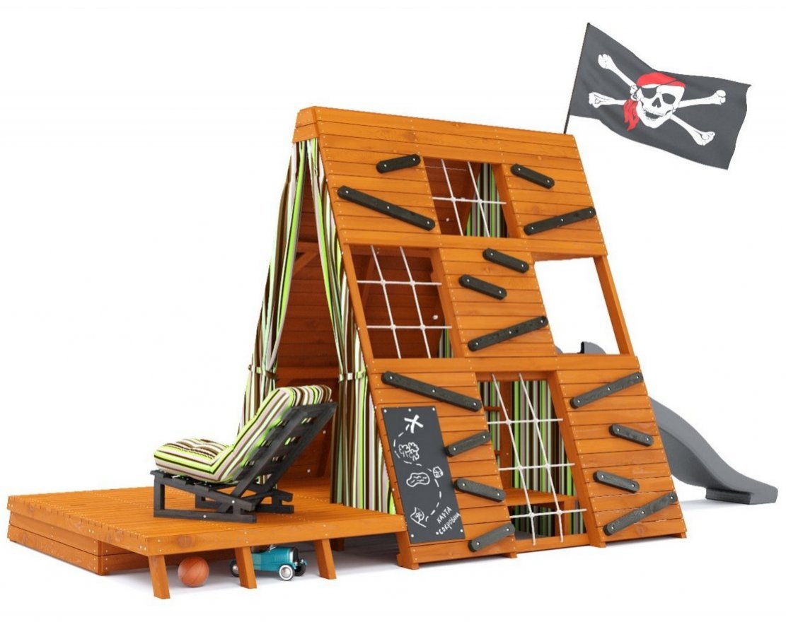 Спорткомплекс для улицы Штабик 4 с креслом - вид 2