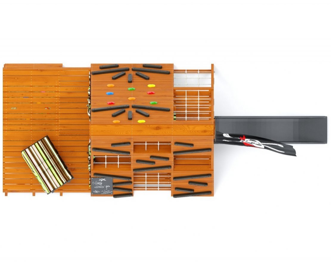 Спорткомплекс для улицы Штабик 4 с креслом - вид 4