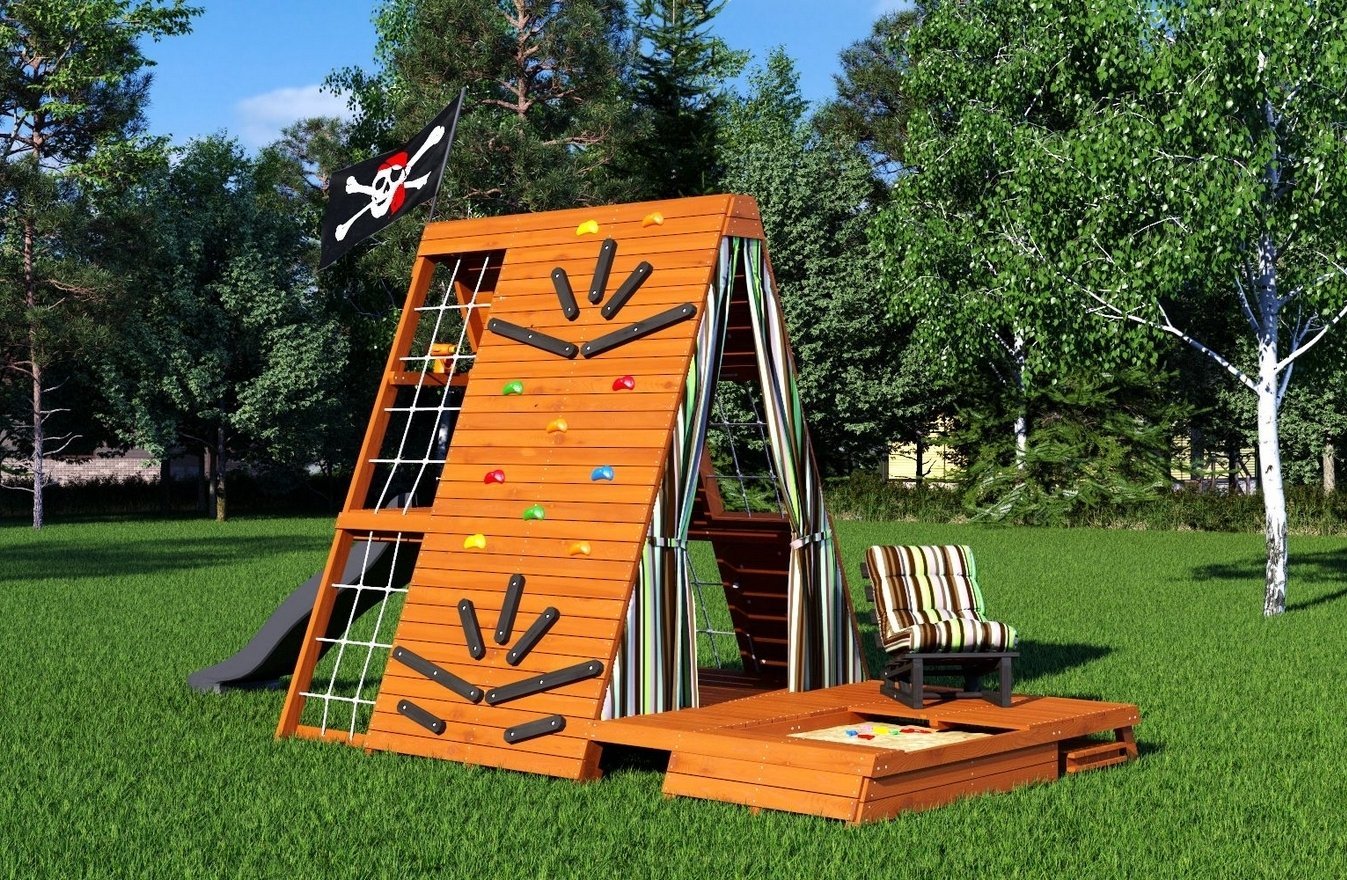 Спорткомплекс для улицы Штабик 4 с креслом - вид 6