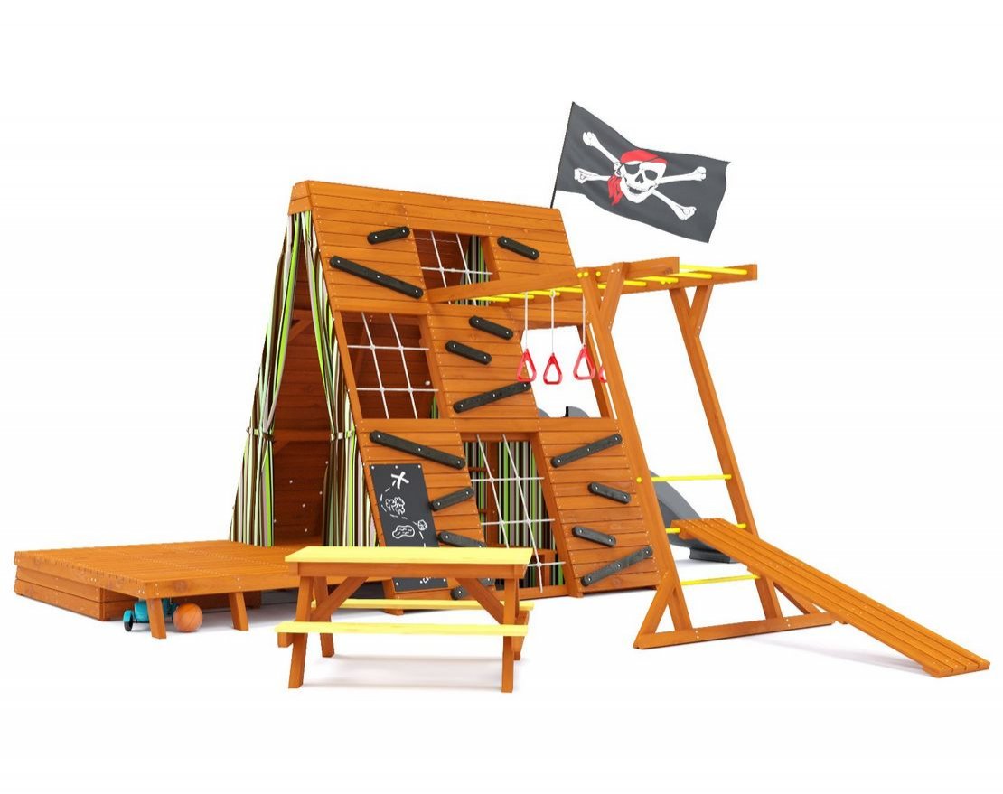 Спорткомплекс для улицы Штабик 5 со столиком - вид 1