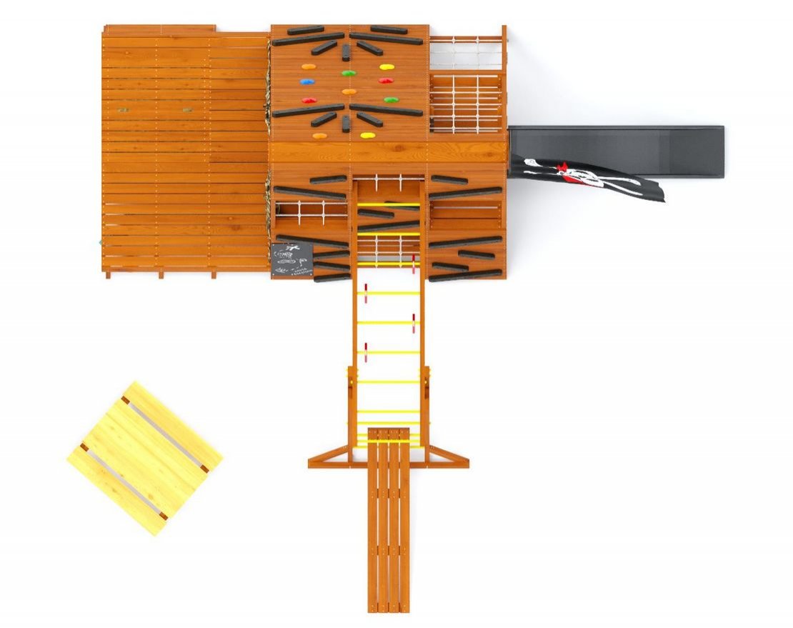 Спорткомплекс для улицы Штабик 5 со столиком - вид 10