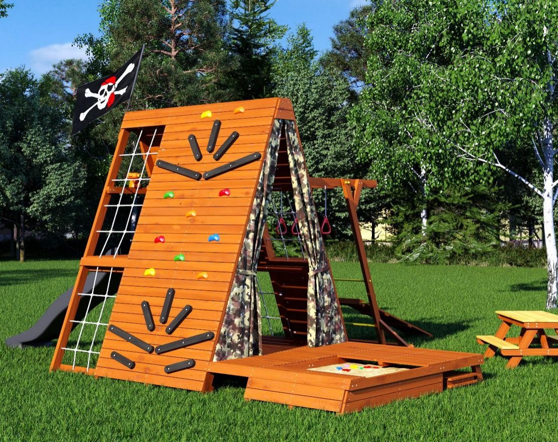 Спорткомплекс для улицы Штабик 5 со столиком - вид 11