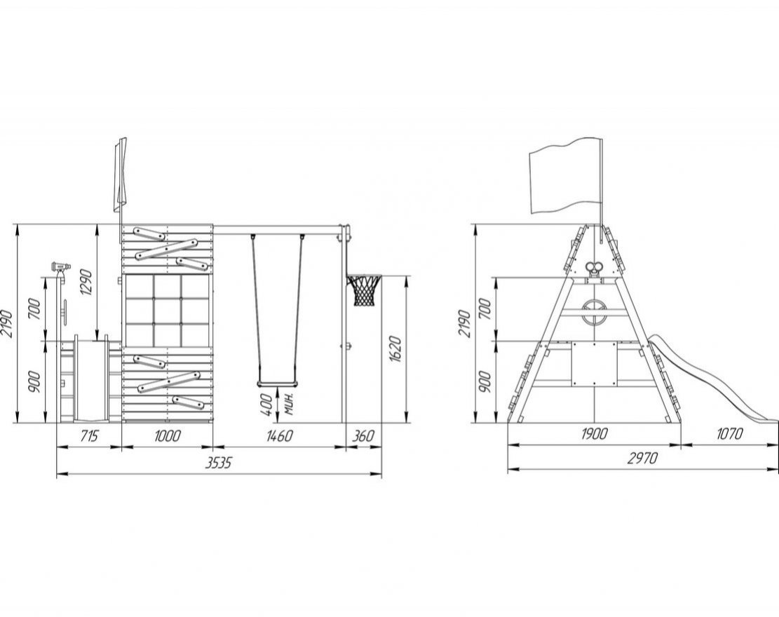 Спорткомплекс для улицы Штабик мини 1 - вид 7