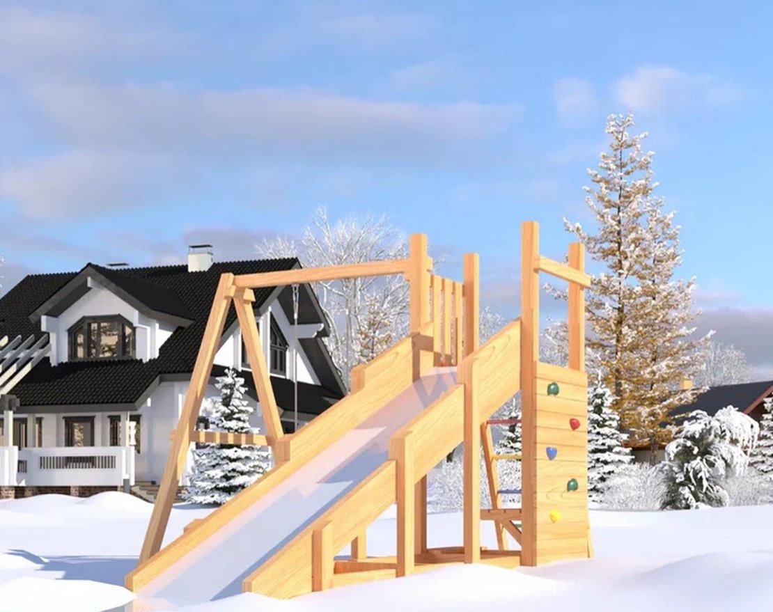 Уличный ДСК Гарда 6 с качелями (всесезонная) - вид 10