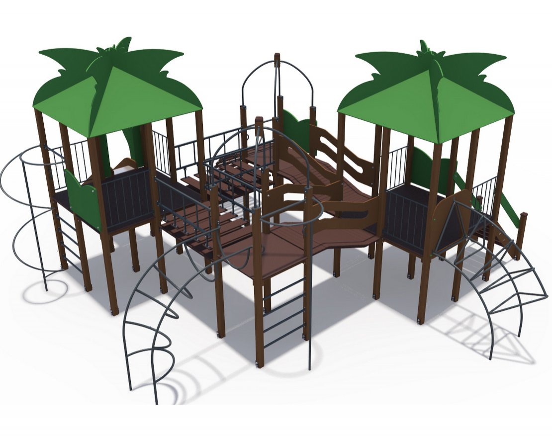 Уличный ДСК Джунгли Маугли с металлическим скатом ДИО 02101 - вид 1