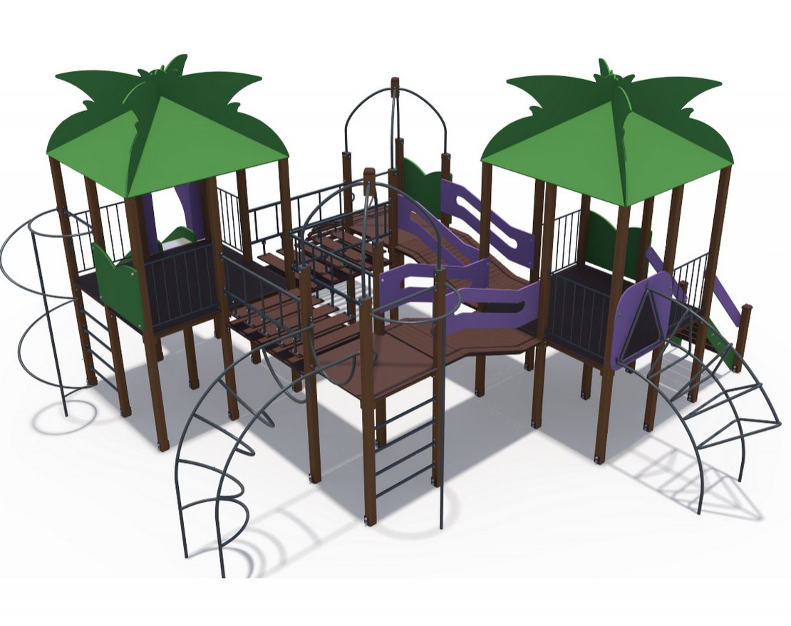 Уличный ДСК Джунгли Маугли с металлическим скатом ДИО 02101 - вид 3