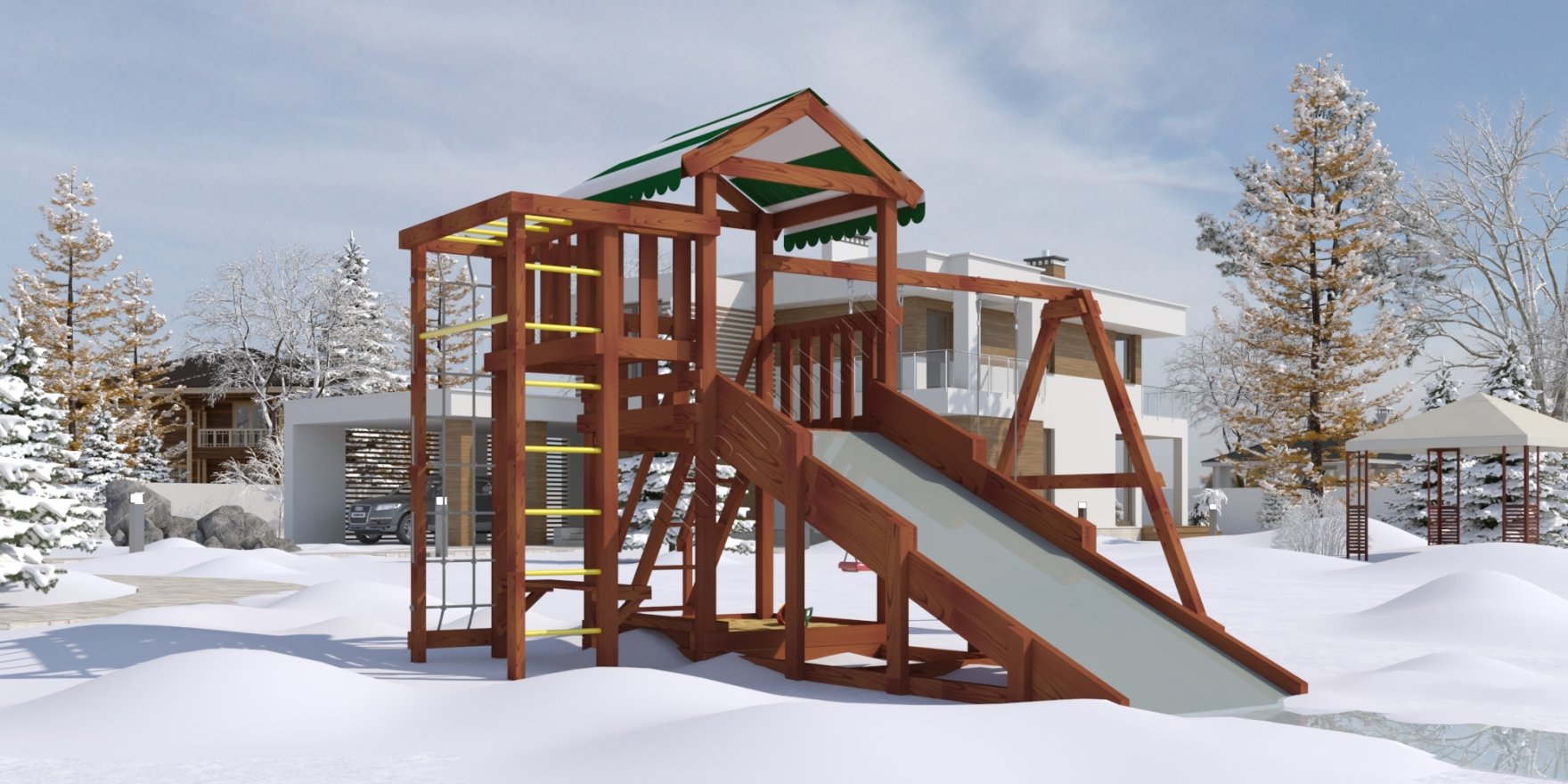 Уличный ДСК Гарда 3 (Бри) всесезонная - вид 6