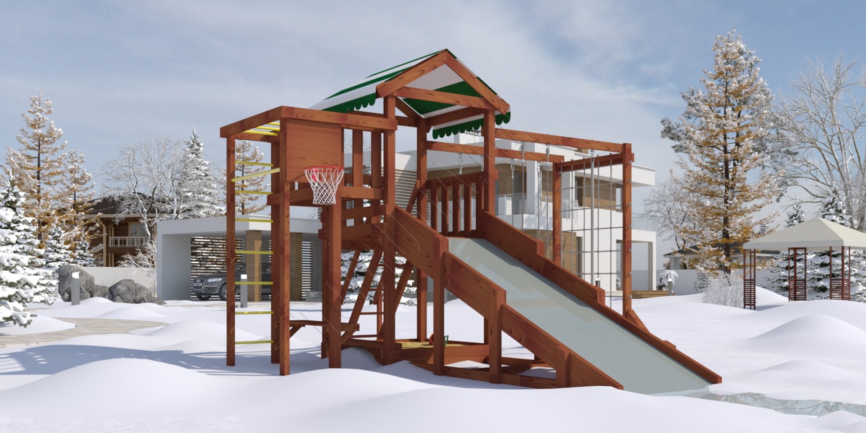 Уличный ДСК Гарда 4 (Бри) всесезонная - вид 6