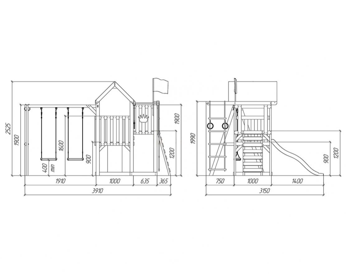 Детский игровой комплекс Савушка TooSun (Тусун) 3