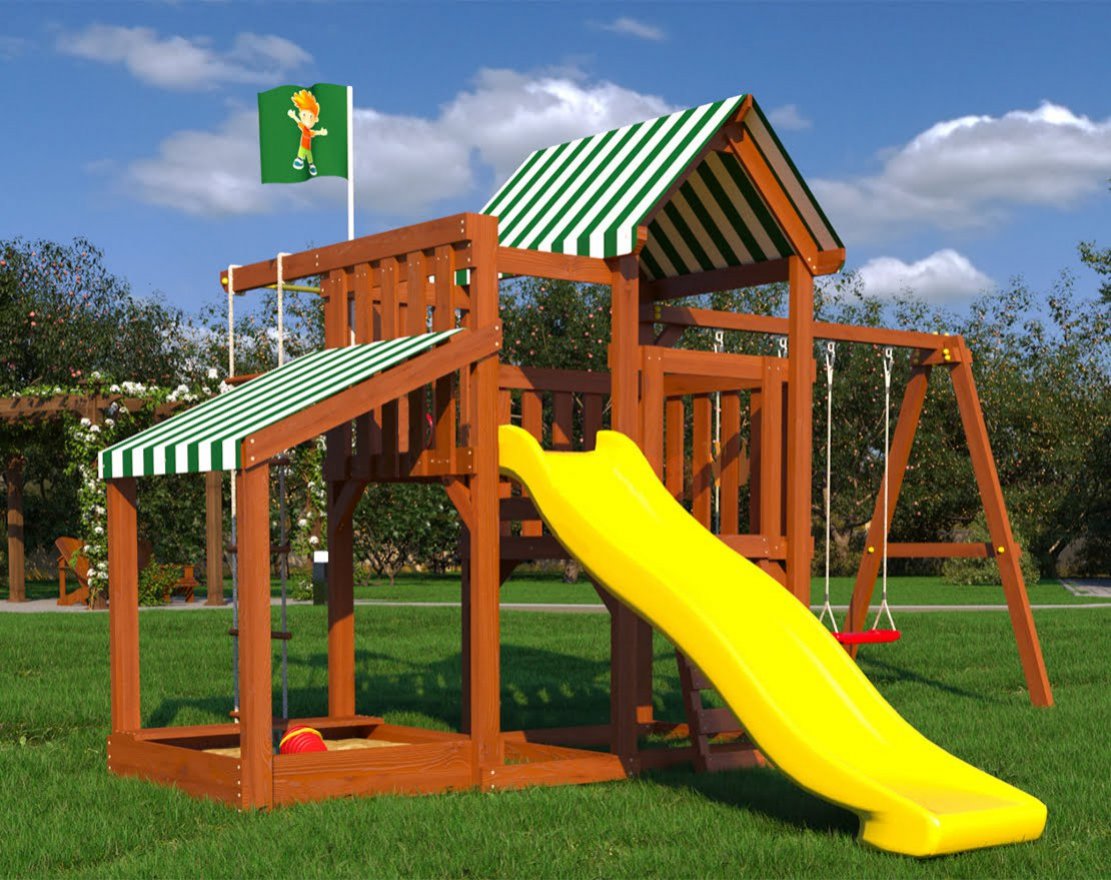 Детский игровой комплекс Савушка TooSun (Тусун) 3 Plus с песочницей