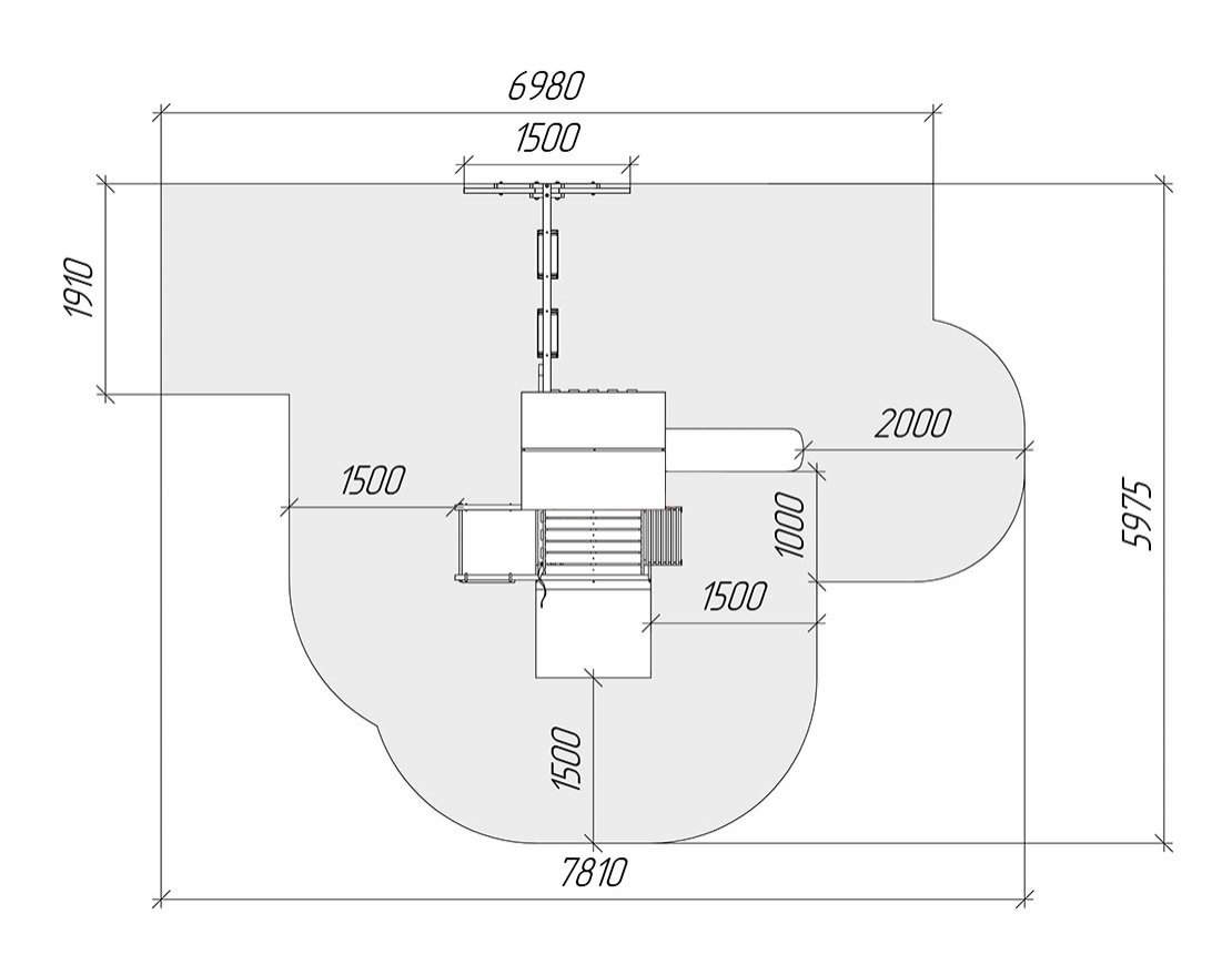 Детский игровой комплекс Савушка TooSun (Тусун) 3 с песочницей зоны безопасности