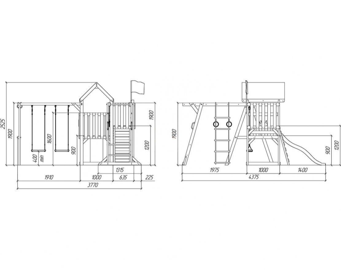 Детский игровой комплекс Савушка TooSun (Тусун) 4