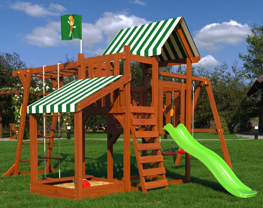 Детский игровой комплекс Савушка TooSun (Тусун) 4 с песочницей