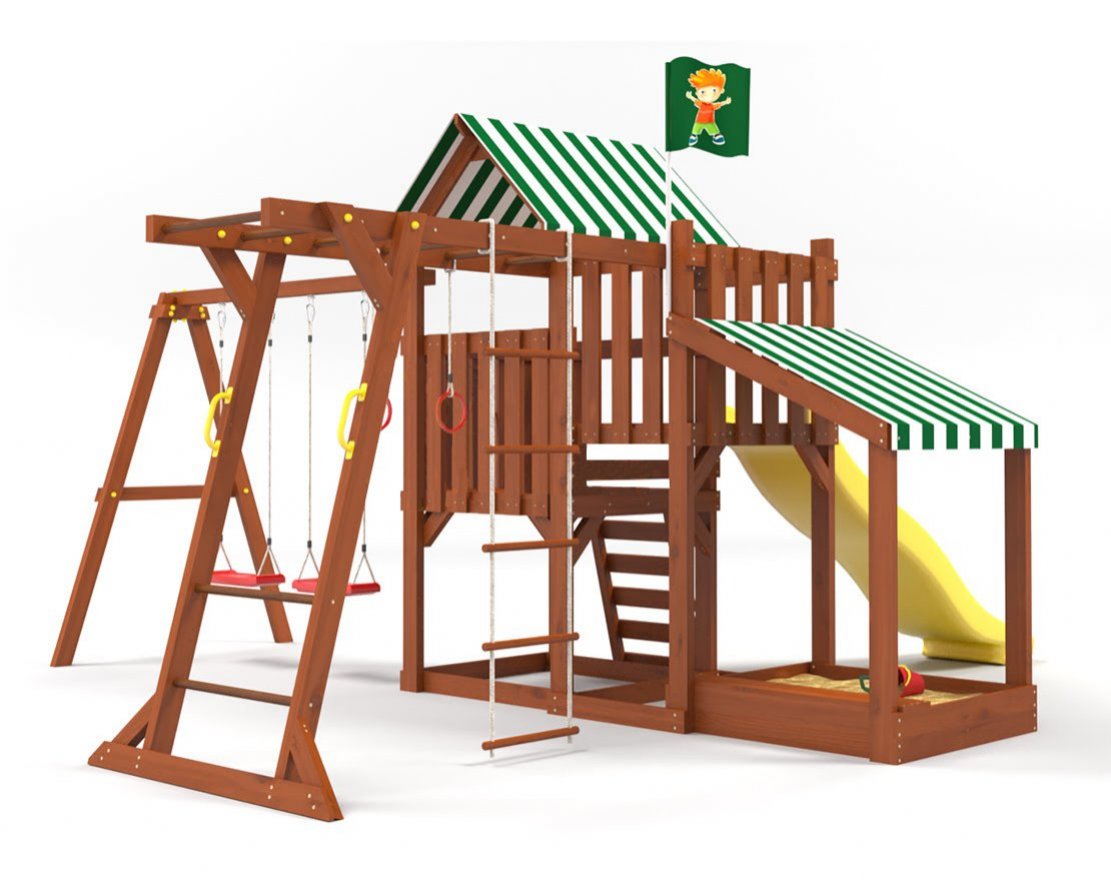 Детский игровой комплекс Савушка TooSun (Тусун) 4 с песочницей Plus