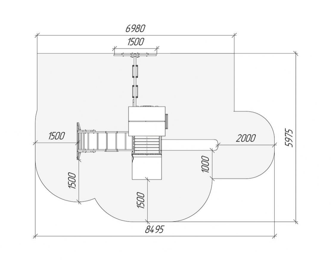 Детский игровой комплекс Савушка TooSun (Тусун) 4 с песочницей Plus