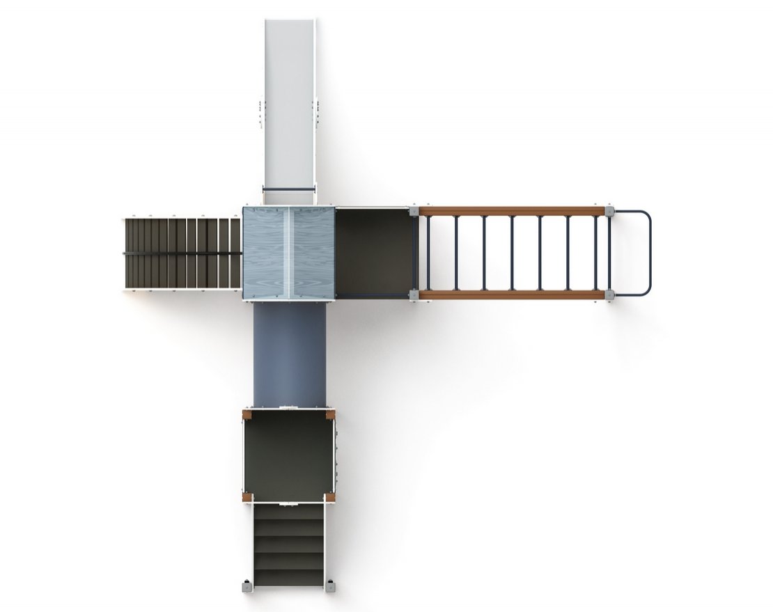 Детский комплекс Рада (Тайга) горка Н 1200 ДИК 2.01.2.08-23