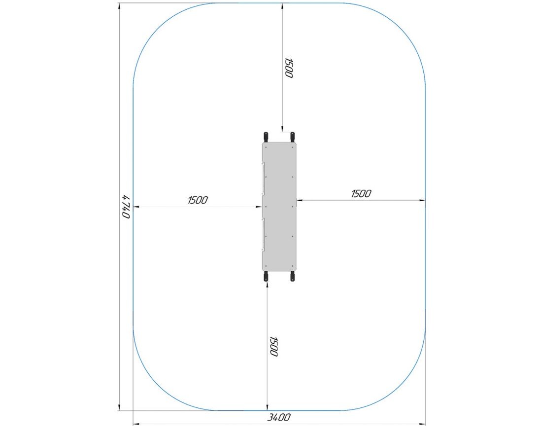 Гимнастическая скамья Фитнес флоу - вид 2