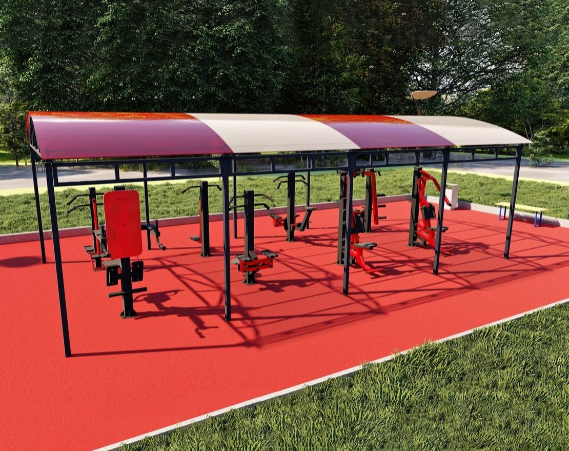 Готовая спортивная площадка для улицы TORUDA №3 (16x8) - вид 2