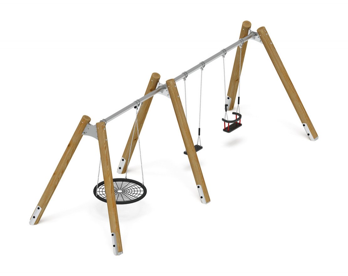 Уличные качели Единство (лиственница) 15 - вид 10