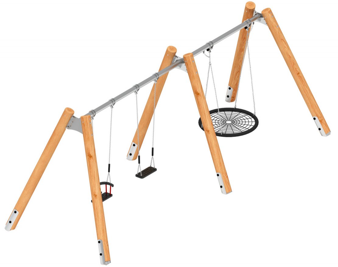 Уличные качели Единство (лиственница) 15 - вид 3