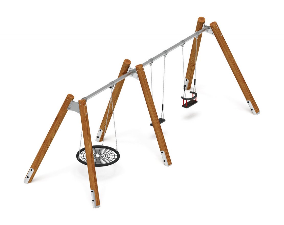 Уличные качели Единство (лиственница) 15 - вид 7