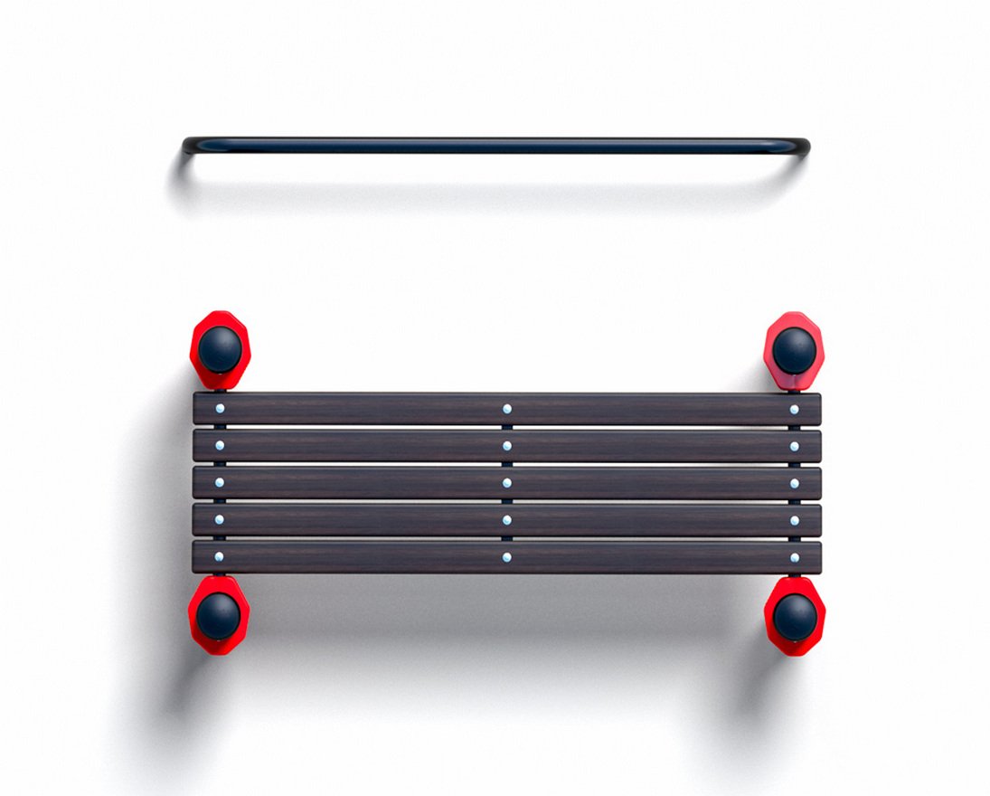 Лавочка  для пресса с упором для ног (PAW-34)