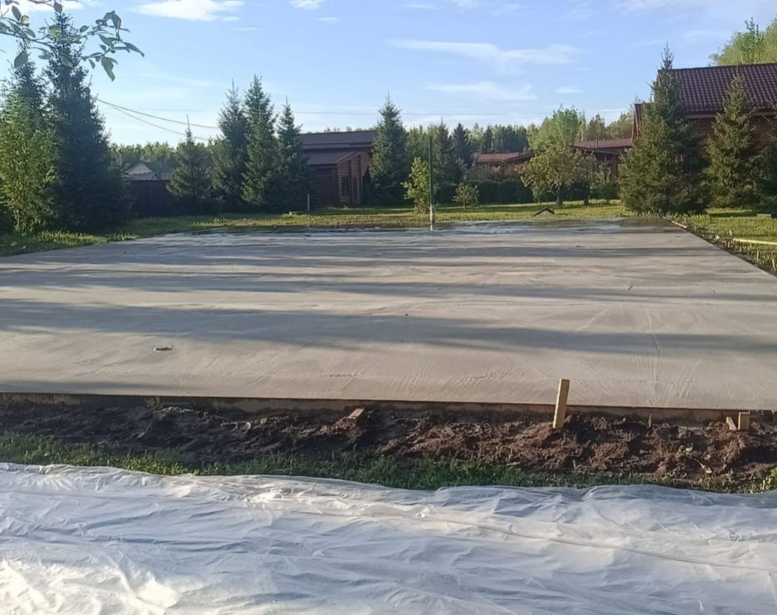 Подготовка твёрдого бетонного основания - вид 2