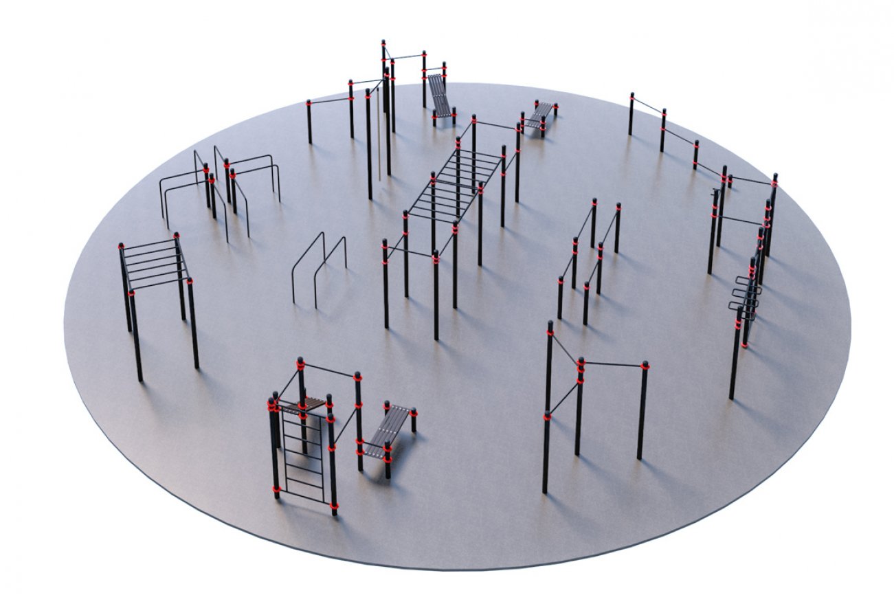 Оборудование для воркаута для Воркаут и ГТО 4-1 (Ø20 м) - вид 1