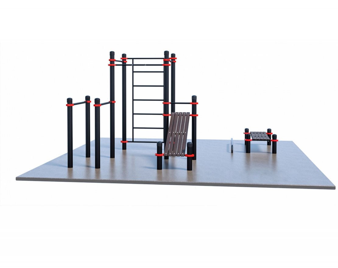 Оборудование для воркаута для коттеджа 1-1 (6 х 6 м) - вид 1