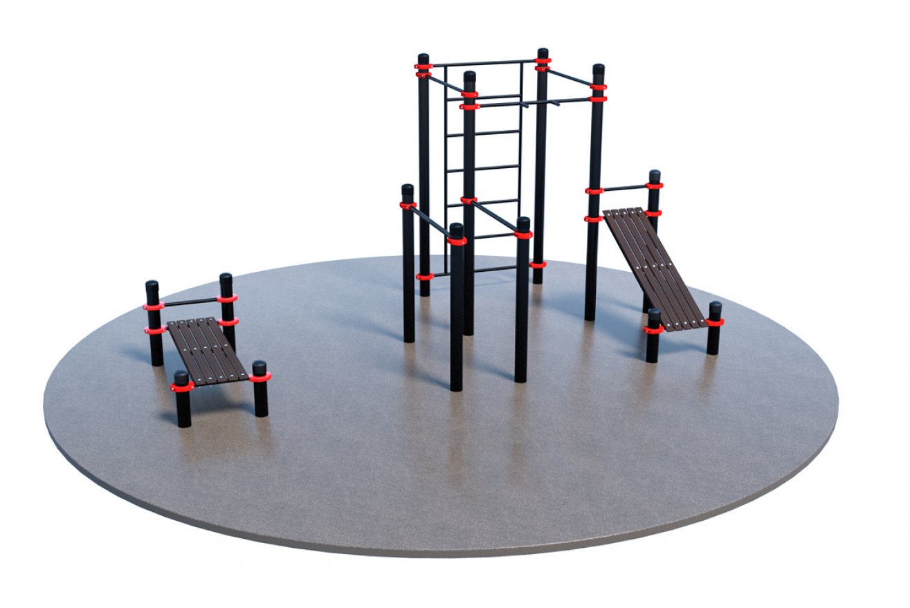 Оборудование для воркаута для коттеджа 1-3 (Ø7 м) - вид 1