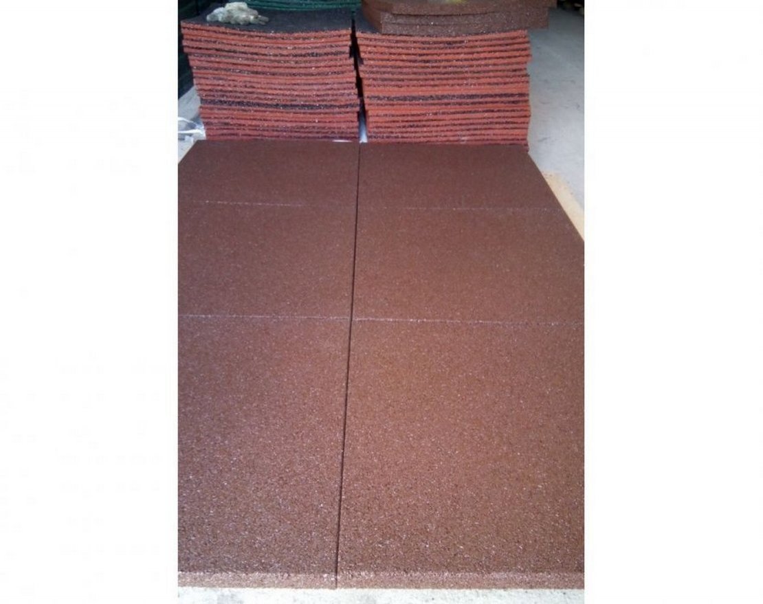 Резиновая плитка 500x500 (П) для сыпучей поверхности - вид 2