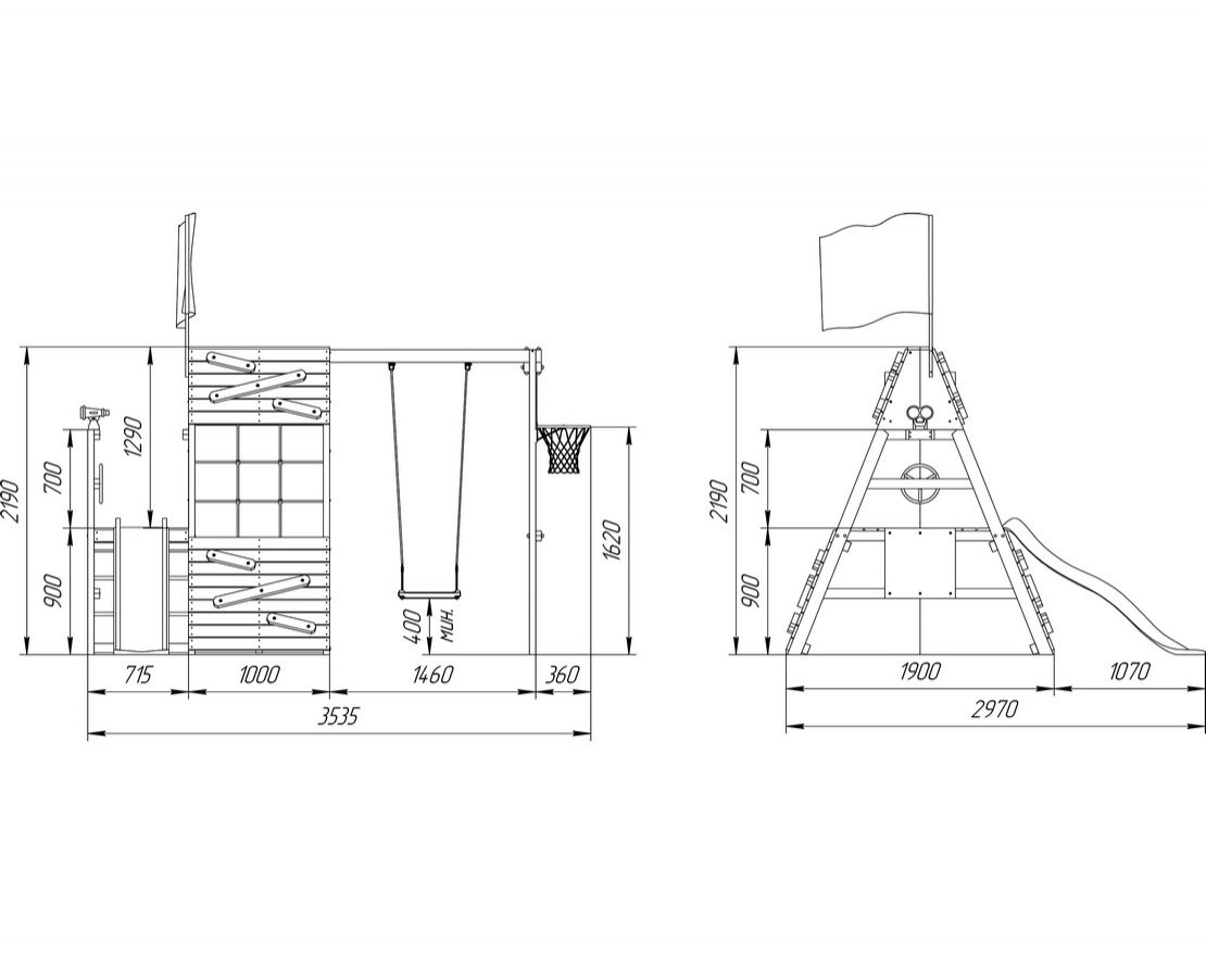 Спортивный домик  База Mini - 2 7