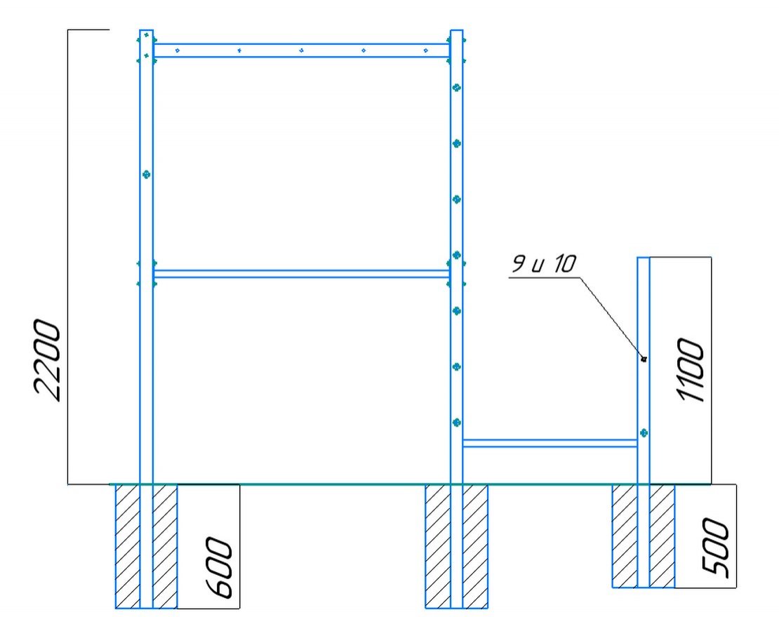 Спорткомплекс для улицы Workout w08.16 с гнездом - вид 2
