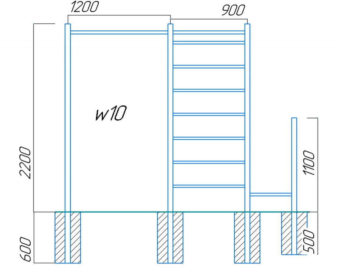 Спортивный комплекс Workout w10 - вид 2