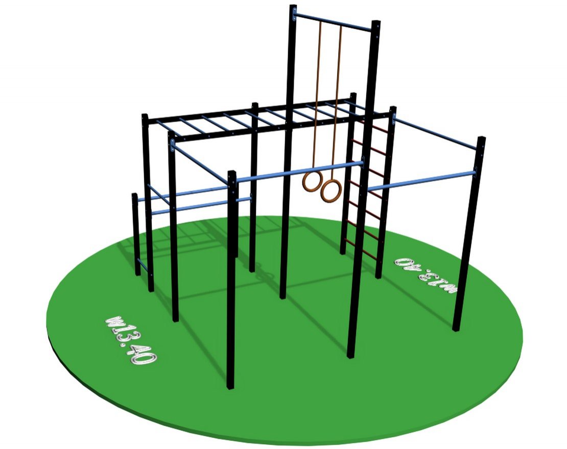 Спорткомплекс для улицы Workout w13.40 - вид 2