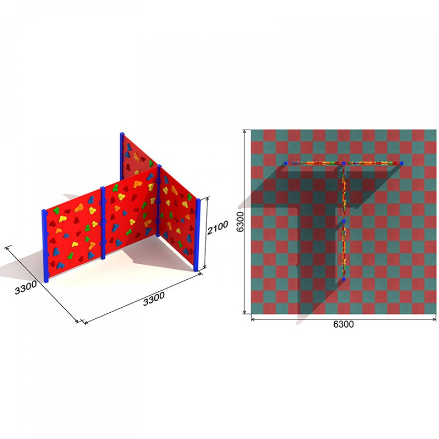 Стенка Скалодром №5 BL - вид 2