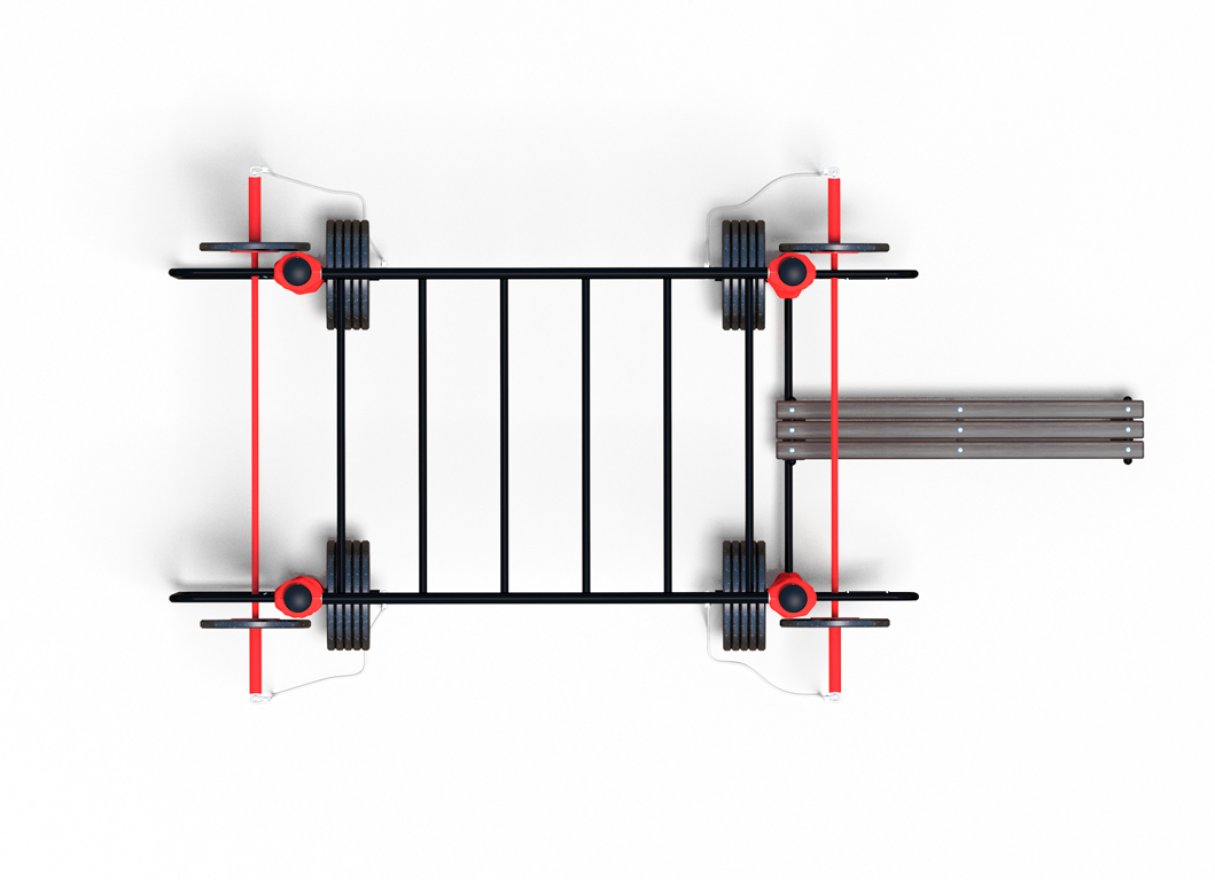 Уличный комплекс для воркаута WORKOUT-FIT 5187 - вид 2