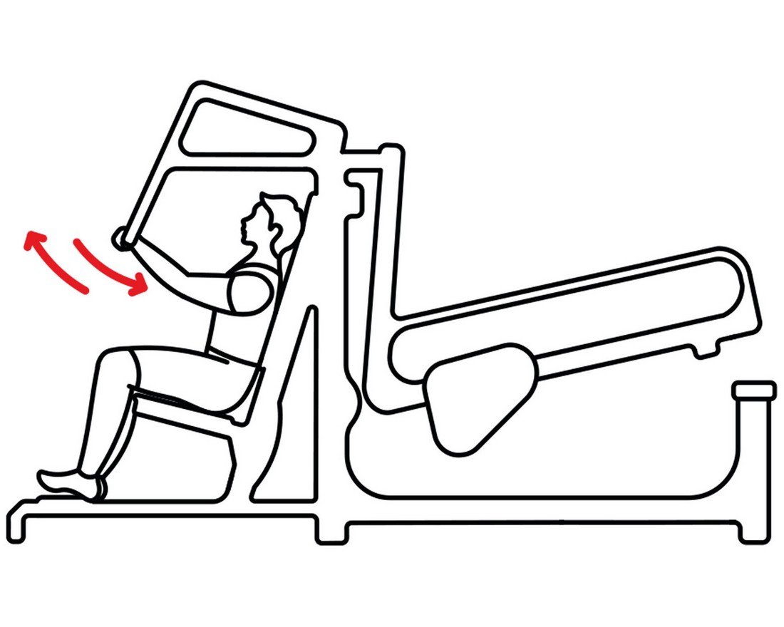 Уличный силовой тренажер для жима от себя Стальной натиск - вид 2