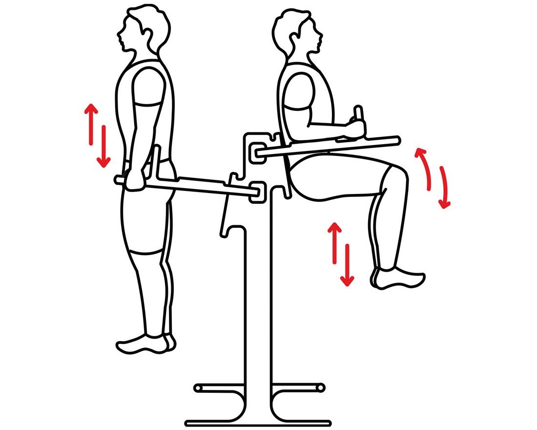 Уличный тренажер Торс мастер - вид 2