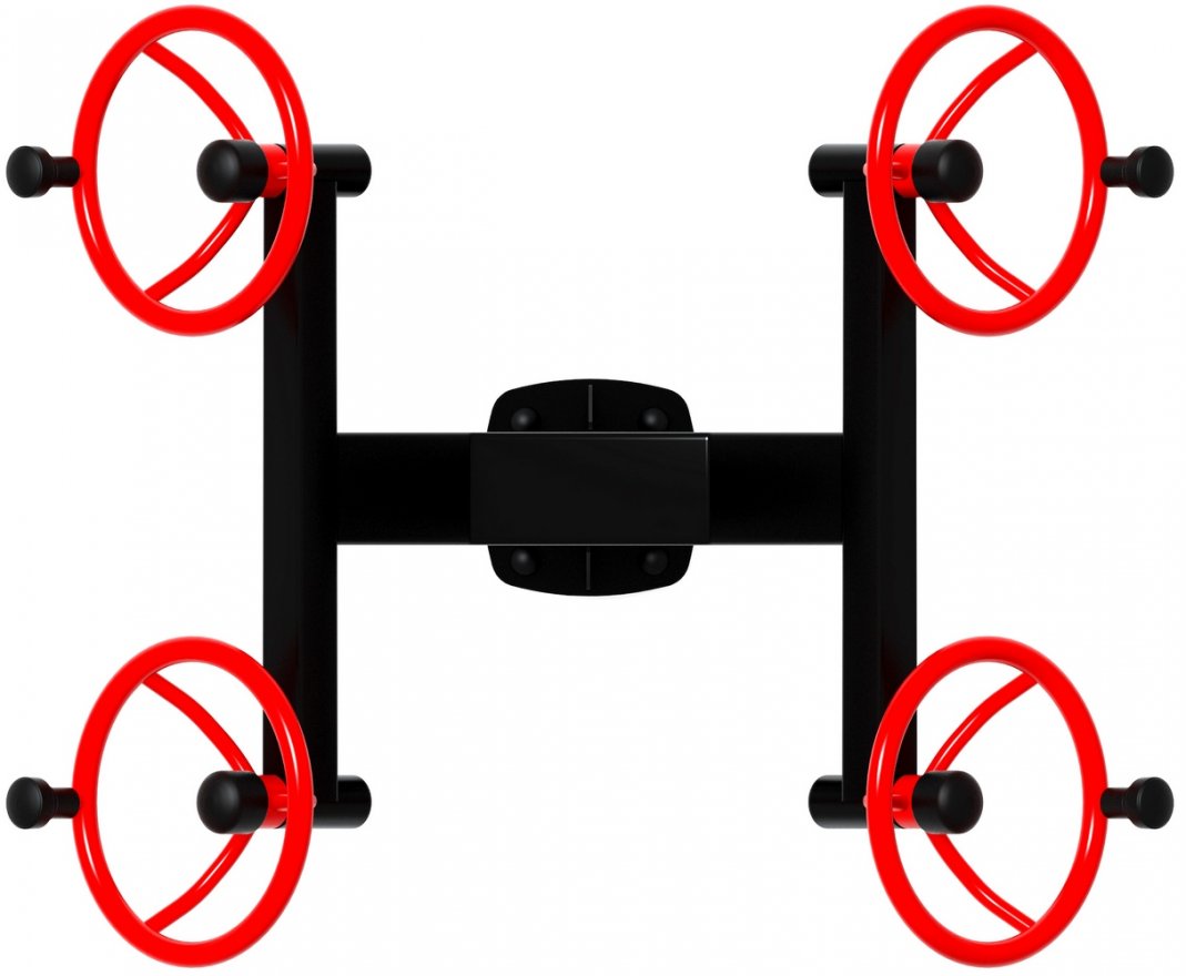 Уличный тренажёр Рули Тренировка 8 (положение стоя) - вид 2