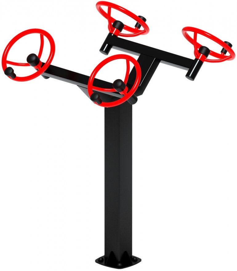 Тренажер для улицы Рули Тренировка 8 (положение стоя) - вид 4