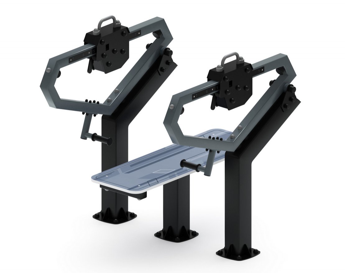 Уличный тренажер жим лежа Тренировка 13 - вид 2